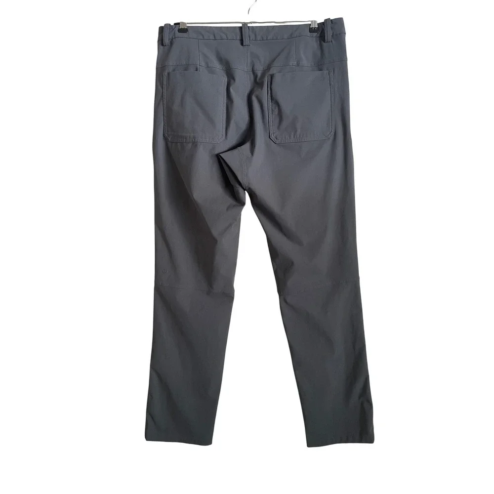 Lululemon ABC Pant Classic Warpstreme Asphalt Grey Mens Straight Leg Pants 36 XL